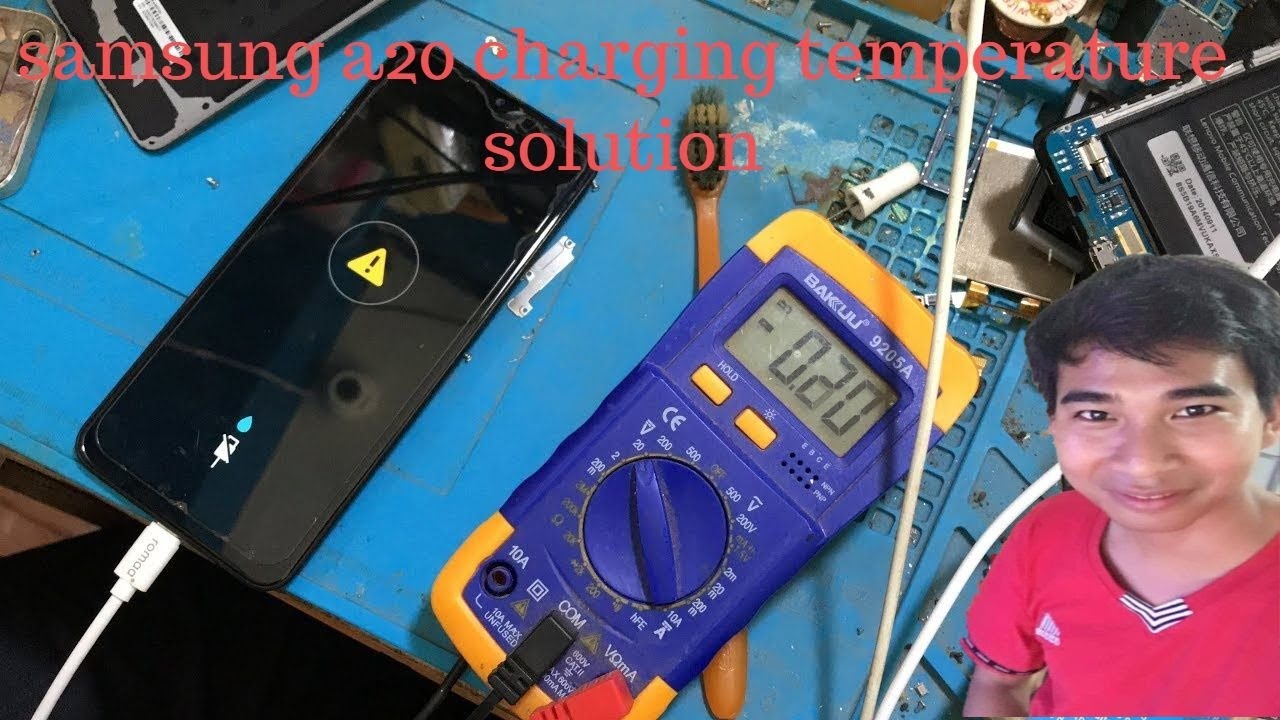 How to Samsung A20 charging Paused Battery Temperature too low YouTube