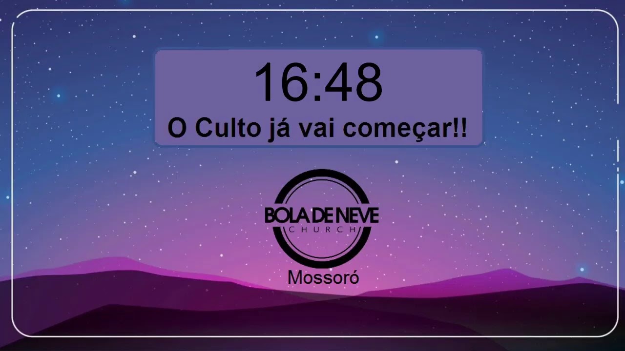 Culto Igreja Bola de Neve Mossoró/RN