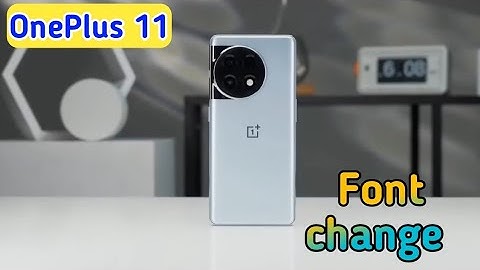 How To Change Font Style In OnePlus 11, OnePlus 11 Mein Font Style Setting Kaise Karen,