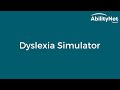 Dyslexia simulator