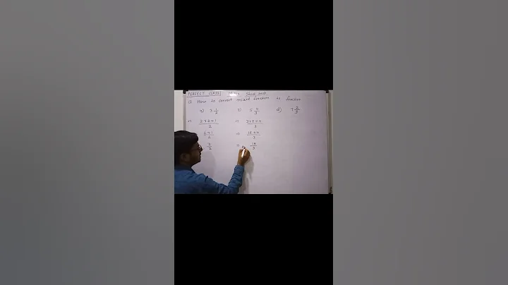 How to convert Mixed Fraction into Improper Fraction #shorts