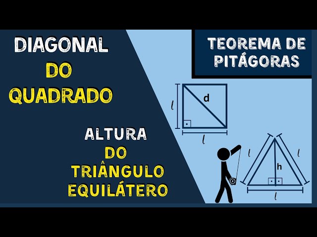 TEO DE PIT: Diagonal de quadrado e alt de triângulo equilátero