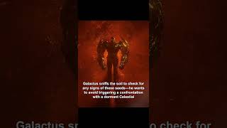 Why does galactus sniff the soil on earth? #marvel #shorts