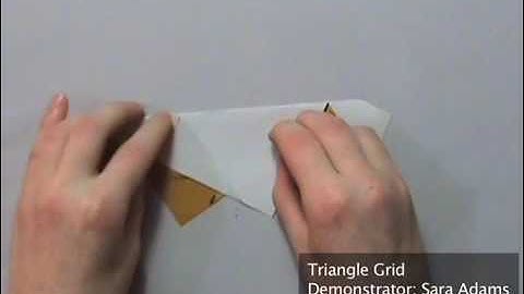 Origami Tessellation Basics: Triangle Grid