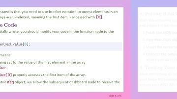 Visualizing Data in Node-RED: How to Grab the First Value from a JSON List