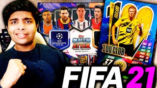 Opening IRL FOOTBALL PACKS to decide my FIFA 21 CAREER MODE Team