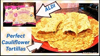 2 Ingredient Low Carb Tortillas - How To Make Cauliflower Tortillas - Keto Tortillas Low Carb