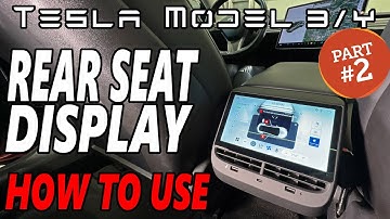 Tesla Model 3/Y - EVbase Rear Seat Display - Part 2 How To Use