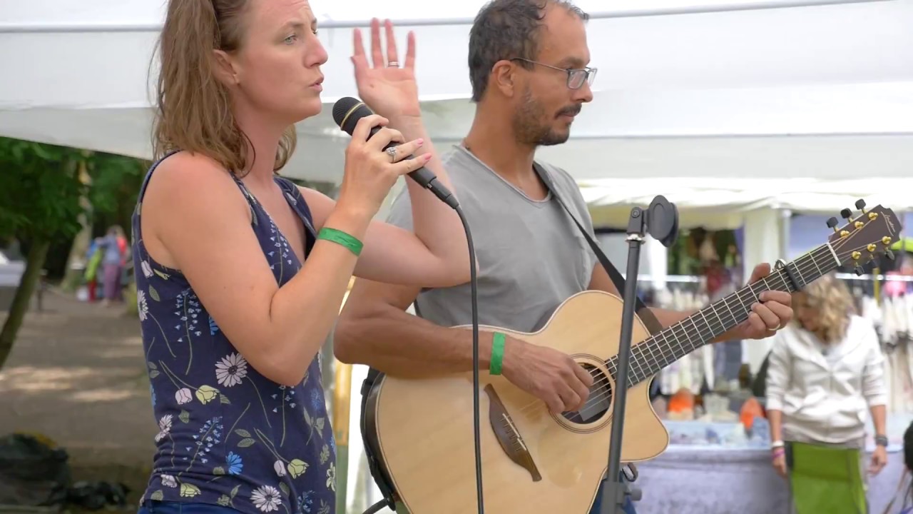 Catherine & Dietmar Sharing the Gift of Music at Raw Fest UK