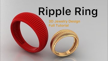 Ripple Ring | 3D Jewelry Design in Matrix 9 | Full Tutorial