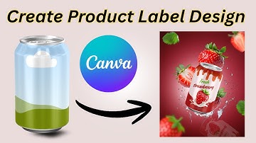 How to Create Product Label Design & Product | Mockup in Canva  Product Image Design 2025