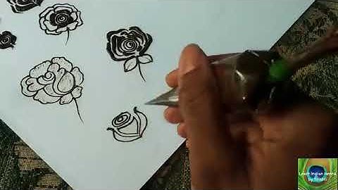 Mehndi Class-6 /how to learn Mehndi for beginners/how to make rose with henna/mehndi course