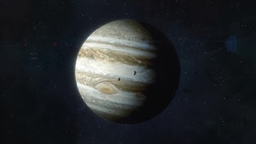 Approaching The Planet Jupiter Motion Graphics