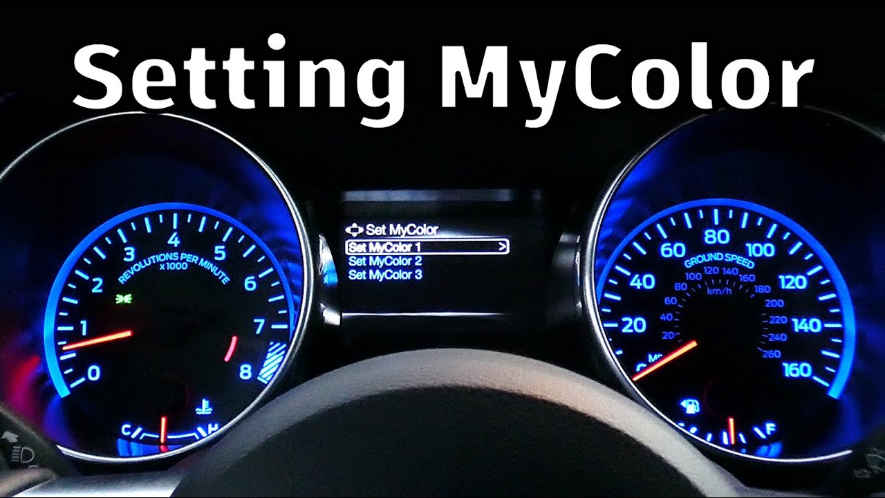 How to setup the Mustang MyColor feature. - YouTube