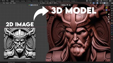 Generate 3D Elements from Image in Blender!