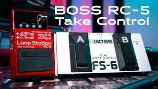 How to setup a BOSS RC-5 External Foot Switch! (tutorial)