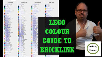 Find the right Lego colour on Bricklink - Our Bricklink Colour Guide
