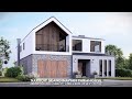 Narrow Scandinavian Farmhouse | 4-Bed + Den, 4-Bath | 48’-6” W x 73’-0” D