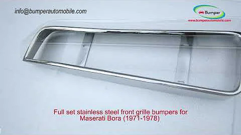 Maserati Bora (1971-1978) front grille stainless steel