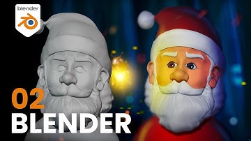 Sculpting of Santa Claus in blender | make your animation to cgi award-winning animated short film