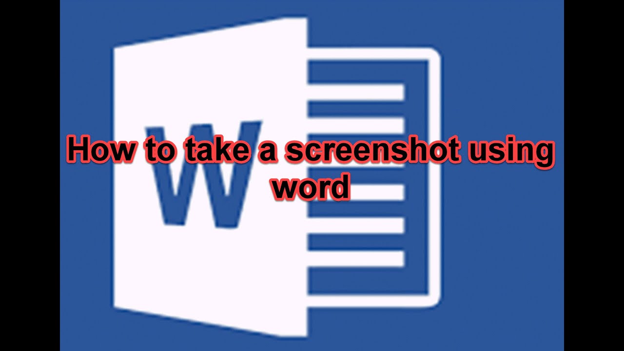How to make a desktop capture using word - YouTube