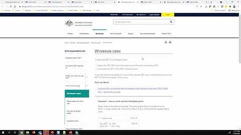 MYOB Advanced WET Tax