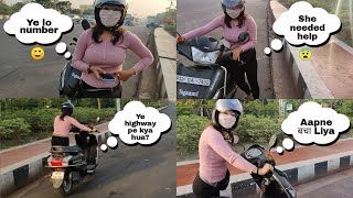 Cute Girl Helped On Highway By A Stranger | Impress Hokar Phone Number De Gayi | Humanity First