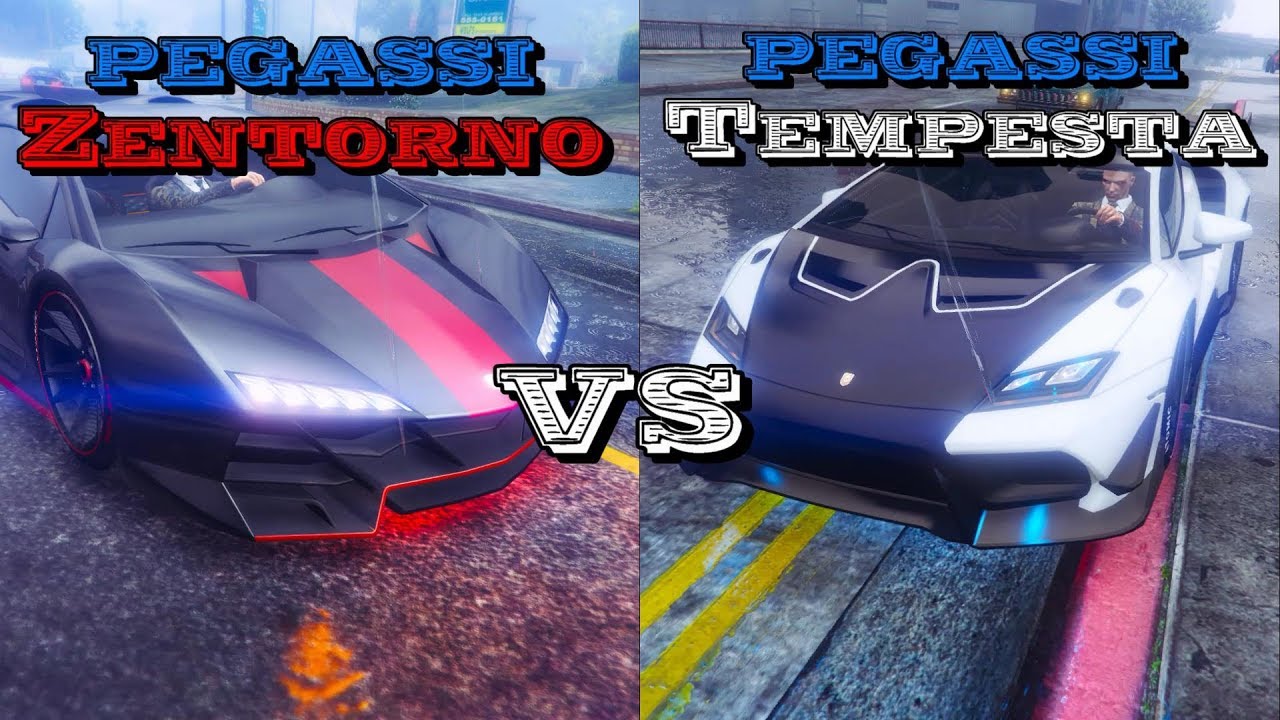 Pegassi Zentorno VS Tempesta ( 젠토르노 VS 템페스타 ) GTA5 super car comparison