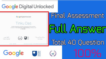 Google digital marketing course final assessment full answer key, Free certificate digital marketing