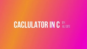 how to make simple calculator in C programming language step by step in hindi/urdu