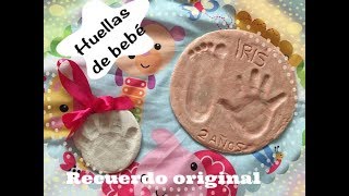 Conserva las huellas de tu bebé por siempre, DIY huellas con masa de sal