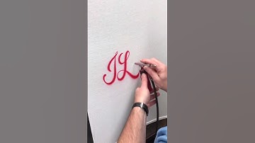 I Love You Calligraphy With An AirBrush by @kjairbrush #calligraphy #calligraphymasters #airbrush