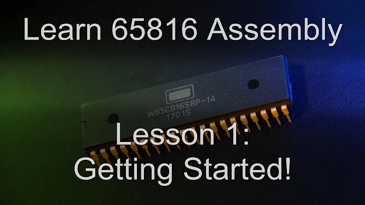 Learn 65816 Assembly: Lesson 1 - 8 and 16 bit modes on the 65816