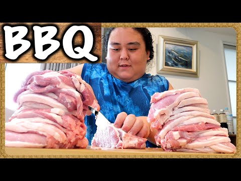 【相撲飯】力士の本気バーベキュー・BBQ ／ sumo wrestling・japan