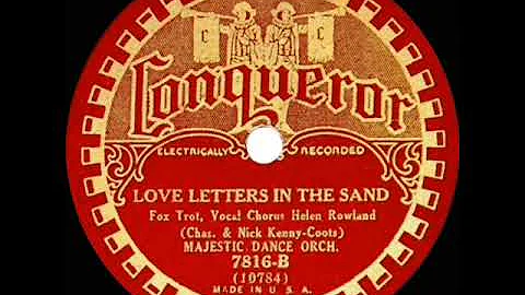 1st RECORDING OF: Love Letters In the Sand - Majes...