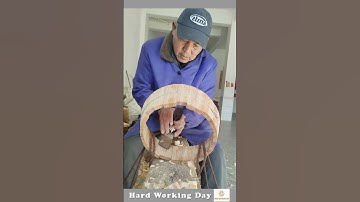 The Process Of Carving Wood With A Chisel