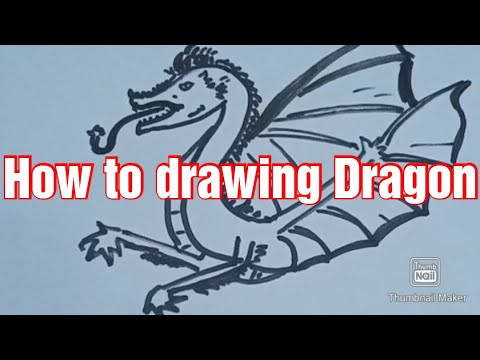 How To Drawing Dragon How To Drawing Dragon Easy How To Make Dragon Drawing Easy Red Bug Diy Youtube