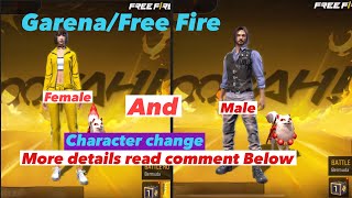 How to change Character and Gender in Garena Free Fire|| Best Tips for New Players 😍👍2023