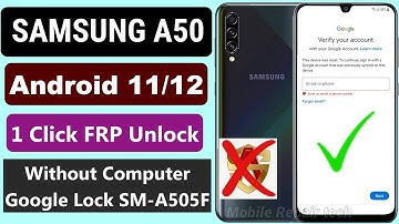 New Method 2022 Samsung A50 Frp Bypass/Unlock Google Account Lock Android 12/11 | New Solution 2022