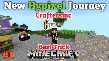 The Insane Start with Crafters Skyblock || Real Hypixel for MCPE
