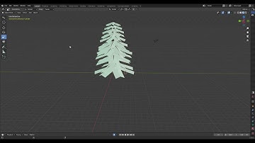 Snow Pine Tree with Blender