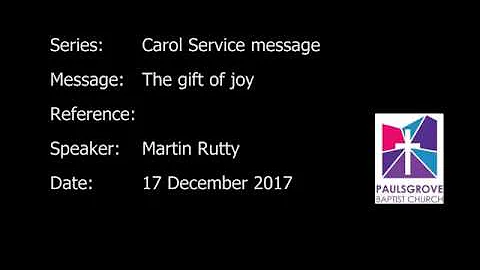 The gift of joy