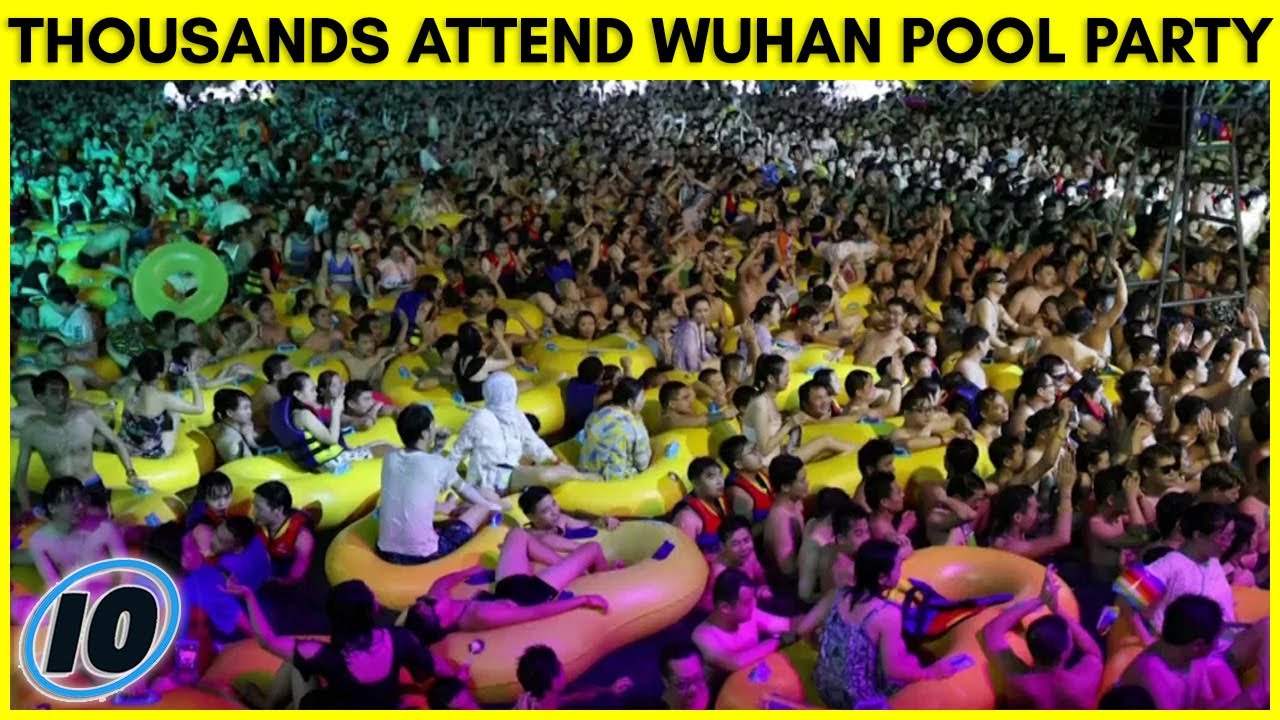 Packed Pool Party In Wuhan China Is The Biggest Flex Of 2020