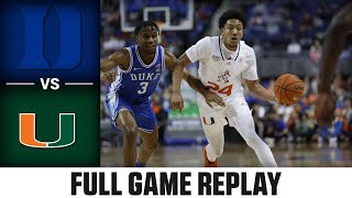 Duke vs. Miami Full Game Replay | 2023 New York Life ACC Men’s Basketball Tournament