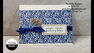 Make a simple card using the BoHo Indigo Product Melody