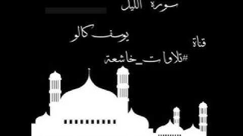سورة الليل مكرره مرتين.   يوسف كالو