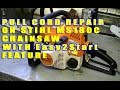 Pull Cord Repair On Stihl MS180c With "Easy2Start" Feature