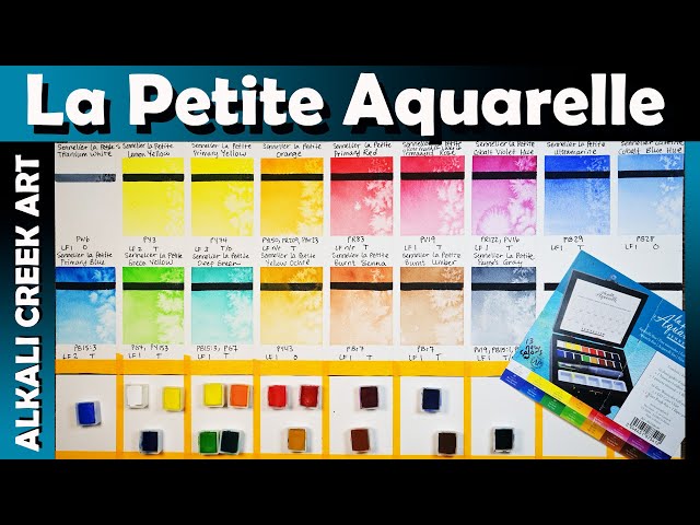 Sennelier La Petite Aquarelle Watercolor Set, 12-Color Set - 10ml Tubes 
