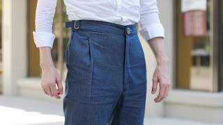 How to Draft and Sew High Waisted Pleated Pants