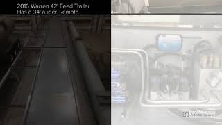 2016 Warren 42 Feed Trailer